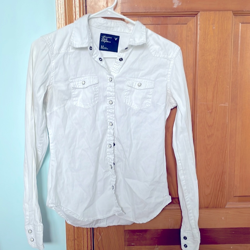White Oxford Button Down Long Sleeve